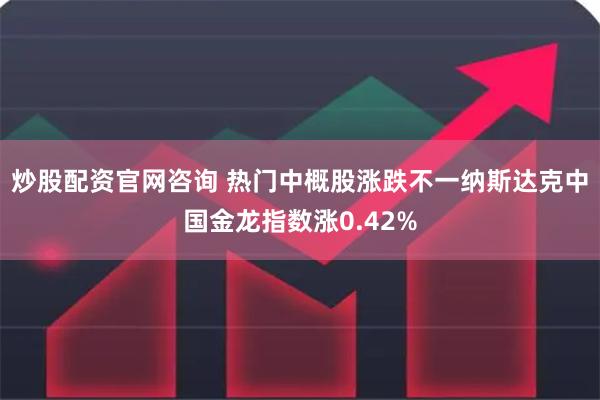 炒股配资官网咨询 热门中概股涨跌不一纳斯达克中国金龙指数涨0